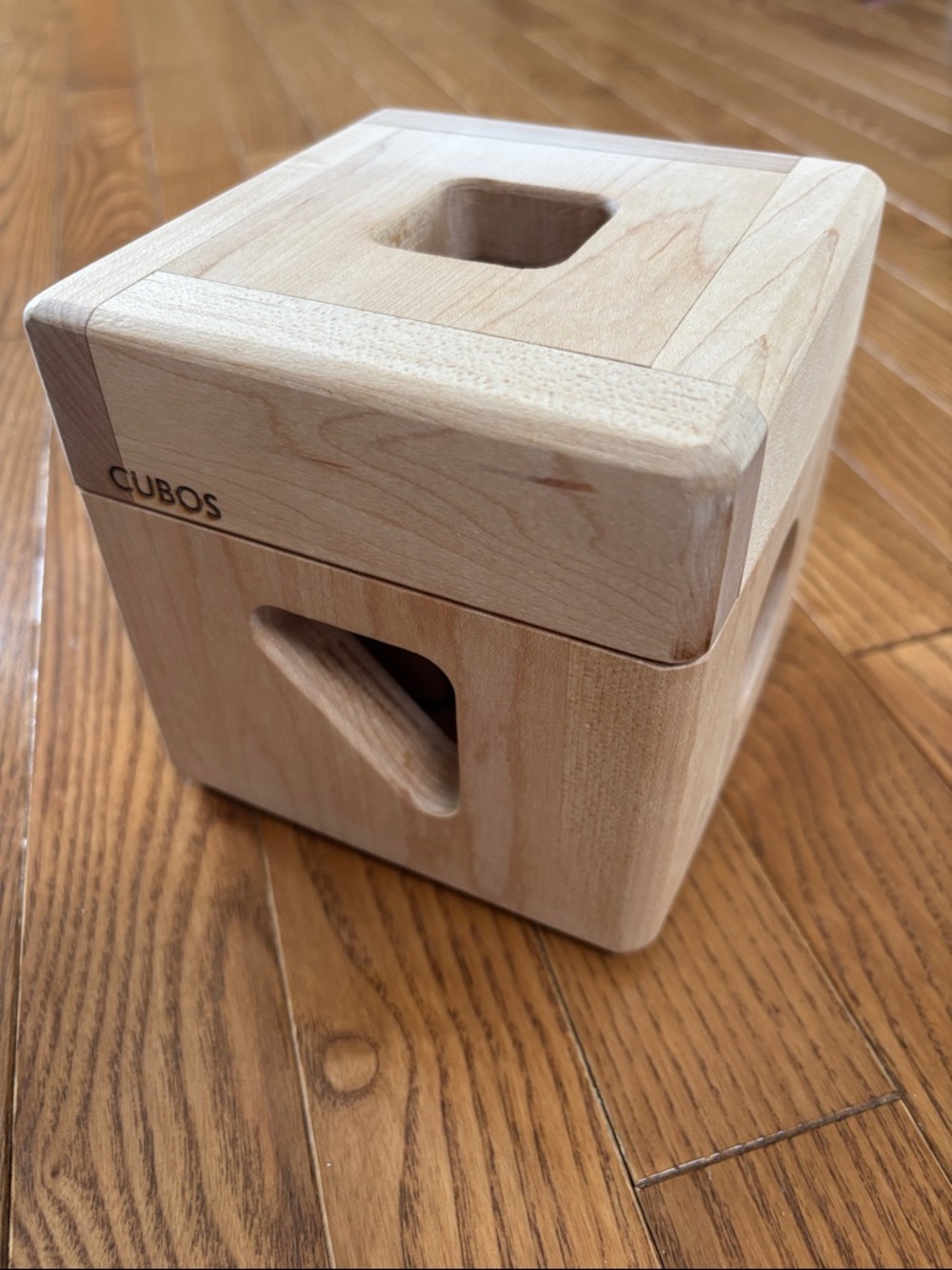 CUBOS Natural Wooden Shape Sorter Cube